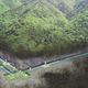 An illustration of the underground KAGRA detector.